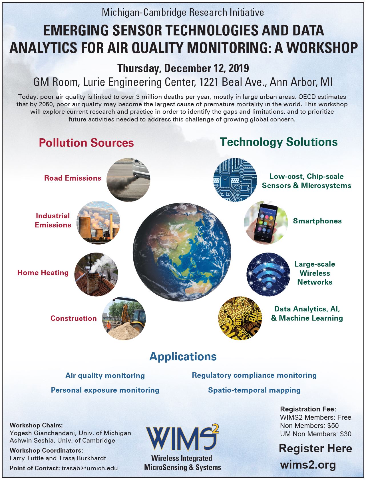 Air Quality Monitoring Workshop flyer
