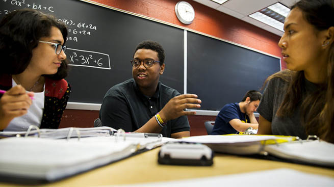 Students in classroom