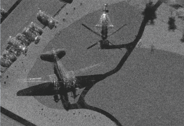 radar image of planes