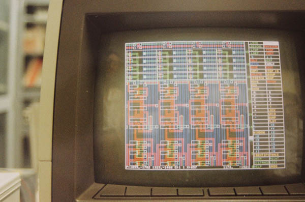 A chip design in the 1980's