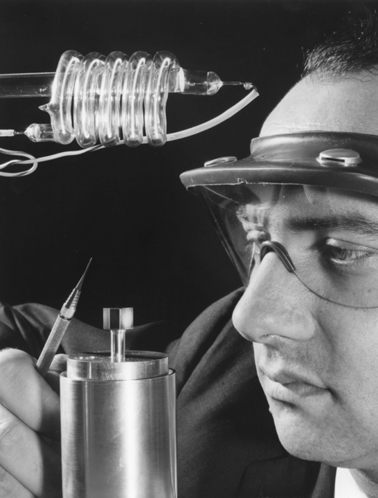 Theodore Maiman and his laser