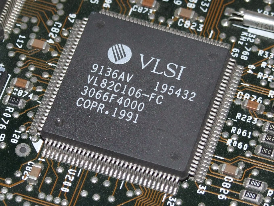 close up of a VLSI