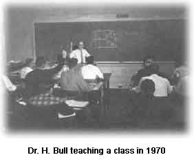 Dr. H. Bull teaching a class in 1970