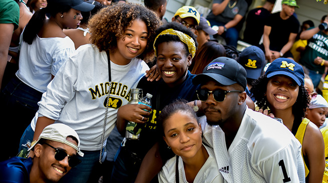 Students in the Dual Degree program at a social event