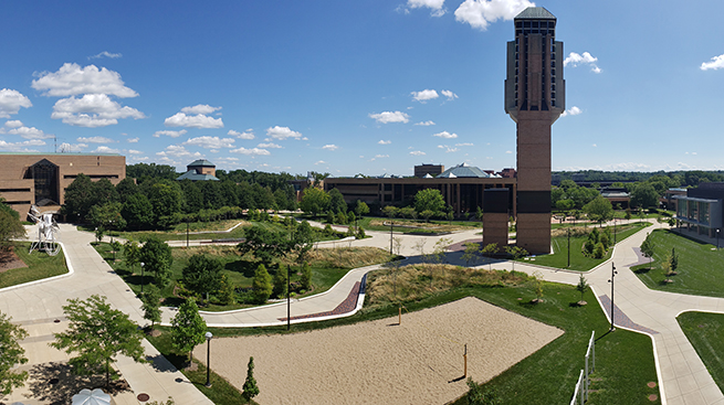 panorama of North Campus on a sunny day